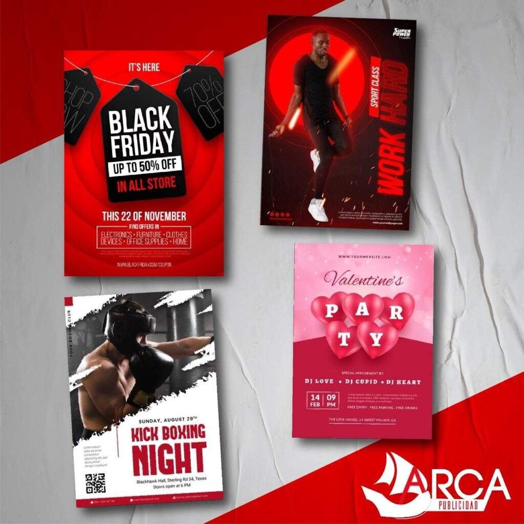 Afiches medellin arca publicidad
