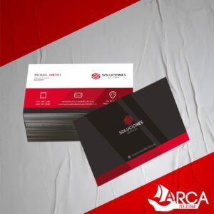 Tarjetas de Presentación Medellín 3 tarjetas de presentacion laminado mate arca publicidad