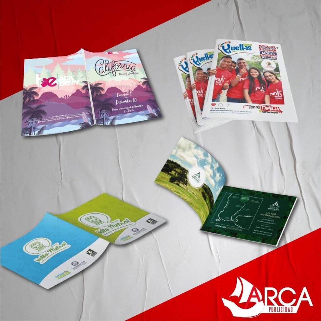 brocures medellin - arca publicidad
